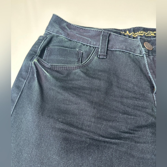 American Rag Cie Dark Blue Green Low Rise Skinny Soft Stretch Jeans Juniors 7R - Picture 5 of 10